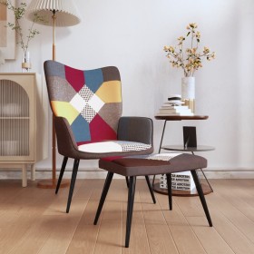 Relax chair with patchwork fabric footstool by , Armchairs - Ref: Foro24-328186, Price: 117,99 €, Discount: %