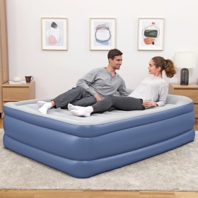 Bestway Colchón inflable Tritech 2 personas azul gris 203x152x61 cm de , Colchones de aire - Ref: Foro24-445219, Precio: 100,...