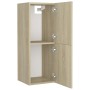 Engineered wood bathroom furniture set in Sonoma oak. by , Bathroom furniture - Ref: Foro24-3071111, Price: 353,99 €, Discoun...