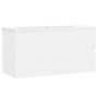 Mueble con lavabo blanco brillante aglomerado de , Tocadores de baño - Ref: Foro24-3071558, Precio: 245,70 €, Descuento: %