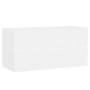 Mueble con lavabo blanco brillante aglomerado de , Tocadores de baño - Ref: Foro24-3071558, Precio: 245,70 €, Descuento: %