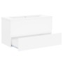 Mueble con lavabo blanco brillante aglomerado de , Tocadores de baño - Ref: Foro24-3071558, Precio: 245,70 €, Descuento: %