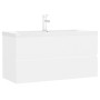 Mueble con lavabo madera de ingeniería blanco de , Tocadores de baño - Ref: Foro24-3071648, Precio: 307,65 €, Descuento: %