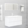 Mueble con lavabo madera de ingeniería blanco de , Tocadores de baño - Ref: Foro24-3071648, Precio: 307,65 €, Descuento: %