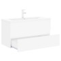 Mueble con lavabo madera de ingeniería blanco de , Tocadores de baño - Ref: Foro24-3071648, Precio: 307,65 €, Descuento: %