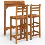 Balcony bar furniture set, 3 pieces, solid acacia wood. by , Garden sets - Ref: Foro24-3116002, Price: 178,49 €, Discount: %