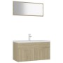 Badezimmermöbel-Set aus Sonoma-Eichenholzwerkstoff von , Badezimmermöbel - Ref: Foro24-3070886, Preis: 266,62 €, Rabatt: %