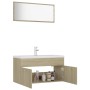 Badezimmermöbel-Set aus Sonoma-Eichenholzwerkstoff von , Badezimmermöbel - Ref: Foro24-3070886, Preis: 266,62 €, Rabatt: %