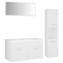 White engineered wood bathroom furniture set by , Bathroom furniture - Ref: Foro24-3071153, Price: 310,15 €, Discount: %