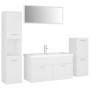 Juego de muebles de baño madera de ingeniería blanco de , Muebles de baño - Ref: Foro24-3071378, Precio: 407,87 €, Descuento: %