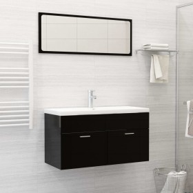 Built-in sink with white ceramic faucet 91x39x18 cm by , Sinks - Ref: Foro24-148626, Price: 273,99 €, Discount: %