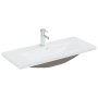 Built-in sink with white ceramic faucet 91x39x18 cm by , Sinks - Ref: Foro24-148626, Price: 273,99 €, Discount: %