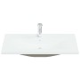 Recessed sink with white ceramic faucet 91x39x18 cm by , Sinks - Ref: Foro24-148626, Price: 260,42 €, Discount: %