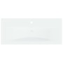 Lavabo empotrado con grifo cerámica blanco 91x39x18 cm de , Lavabos - Ref: Foro24-148626, Precio: 260,42 €, Descuento: %