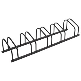 Bike rack for 5 bicycles, black steel by , Bases and supports for storing bicycles - Ref: Foro24-154425, Price: 52,08 €, Disc...