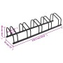 Bike rack for 5 bicycles, black steel by , Bases and supports for storing bicycles - Ref: Foro24-154425, Price: 53,62 €, Disc...