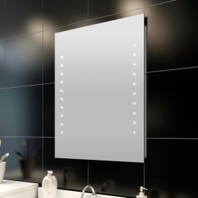 Badezimmerwandspiegel mit LED-Leuchten 50x60 cm von , Spiegel - Ref: Foro24-240511, Preis: 67,99 €, Rabatt: %