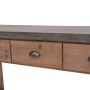 Solid spruce wood console table 122x35x80 cm by , Side tables - Ref: Foro24-245460, Price: 271,28 €, Discount: %