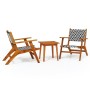 3-piece solid acacia wood bistro set by , Garden sets - Ref: Foro24-316251, Price: 290,99 €, Discount: %