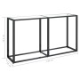 Tempered glass transparent console table 140x35x75.5cm by , Side tables - Ref: Foro24-331674, Price: 67,32 €, Discount: %