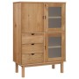 Solid pine wood sideboard 85x43x125 cm by , Sideboards - Ref: Foro24-351306, Price: 320,49 €, Discount: %