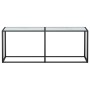 Mesa consola vidrio templado mármol blanco 200x35x75,5 cm de , Mesas auxiliares - Ref: Foro24-331688, Precio: 77,99 €, Descue...