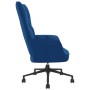 Silla de relajación de terciopelo azul de , Sillones - Ref: Foro24-328182, Precio: 129,92 €, Descuento: %