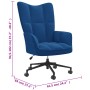 Blue Velvet Relaxation Chair by , Armchairs - Ref: Foro24-328182, Price: 129,92 €, Discount: %