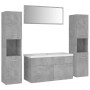 Juego de muebles de baño madera de ingeniería gris hormigón de , Muebles de baño - Ref: Foro24-3071247, Precio: 406,34 €, Des...