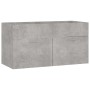 Juego de muebles de baño madera de ingeniería gris hormigón de , Muebles de baño - Ref: Foro24-3071157, Precio: 328,15 €, Des...