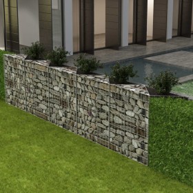 Gabion wall basket galvanized steel 300x30x100 cm by vidaXL, fence panels - Ref: Foro24-142537, Price: 129,24 €, Discount: %