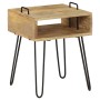 Mesita de noche de madera maciza de mango 40x34x47 cm de vidaXL, Mesitas de noche - Ref: Foro24-246019, Precio: 76,05 €, Desc...