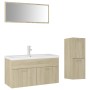 Badezimmermöbel-Set aus Sonoma-Eichenholzwerkstoff von , Badezimmermöbel - Ref: Foro24-3071471, Preis: 353,36 €, Rabatt: %