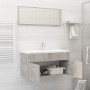 Juego de muebles de baño madera de ingeniería gris hormigón de , Muebles de baño - Ref: Foro24-3071337, Precio: 297,36 €, Des...