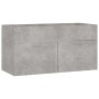 Juego de muebles de baño madera de ingeniería gris hormigón de , Muebles de baño - Ref: Foro24-3071337, Precio: 297,36 €, Des...