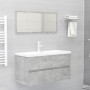 Mueble con lavabo madera de ingeniería gris hormigón de , Tocadores de baño - Ref: Foro24-3071562, Precio: 222,86 €, Descuent...