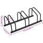 Bicycle rack for 3 bicycles black steel by , Bases and supports for storing bicycles - Ref: Foro24-154423, Price: 38,94 €, Di...