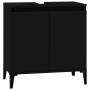 Armario para lavabo madera contrachapada negro 58x33x60 cm de , Tocadores de baño - Ref: Foro24-821261, Precio: 61,44 €, Desc...