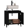 Armario para lavabo madera contrachapada negro 58x33x60 cm de , Tocadores de baño - Ref: Foro24-821261, Precio: 61,44 €, Desc...