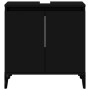 Armario para lavabo madera contrachapada negro 58x33x60 cm de , Tocadores de baño - Ref: Foro24-821261, Precio: 61,44 €, Desc...