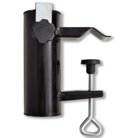 Black steel outdoor umbrella stand by , Umbrella bases - Ref: Foro24-41203, Price: 21,99 €, Discount: %