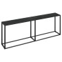 Mesa consola vidrio templado negro 220x35x75,5 cm de , Mesas auxiliares - Ref: Foro24-331691, Precio: 104,67 €, Descuento: %