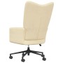 Cream White Velvet Relaxation Chair by , Armchairs - Ref: Foro24-328181, Price: 121,99 €, Discount: %