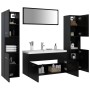 Black chipboard bathroom furniture set by , Bathroom furniture - Ref: Foro24-3071244, Price: 361,99 €, Discount: %