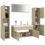 Sonoma Oak Engineered Wood Bathroom Furniture Set by , Bathroom furniture - Ref: Foro24-3071516, Price: 518,85 €, Discount: %