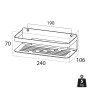 Tiger Bathroom Basket Caddy Chrome 1400030346 by Tiger, Bathtub trays - Ref: Foro24-418298, Price: 48,98 €, Discount: %