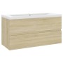 Sonoma oak engineered wood vanity unit with sink by , bathroom vanities - Ref: Foro24-3071561, Price: 228,97 €, Discount: %