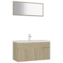 Juego de muebles de baño madera de ingeniería roble Sonoma de , Muebles de baño - Ref: Foro24-3071336, Precio: 322,59 €, Desc...