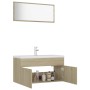 Badezimmermöbel-Set aus Sonoma-Eichenholzwerkstoff von , Badezimmermöbel - Ref: Foro24-3071336, Preis: 322,59 €, Rabatt: %