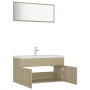 Juego de muebles de baño madera de ingeniería roble Sonoma de , Muebles de baño - Ref: Foro24-3071336, Precio: 322,59 €, Desc...